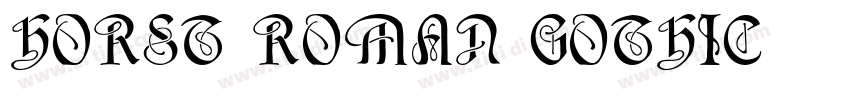 Horst Roman Gothic字体转换